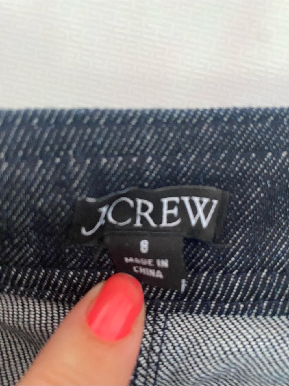 Denim Skort Shorts in Dark Blue. J Crew. Size 8. Excellent condition. - Picture 2 of 5